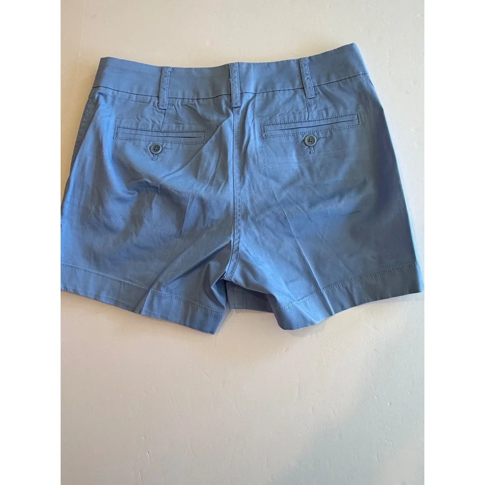 J.Crew Chino Shorts Light‎ Blue Size 00 Cotton Stretch 4 Inch Inseam